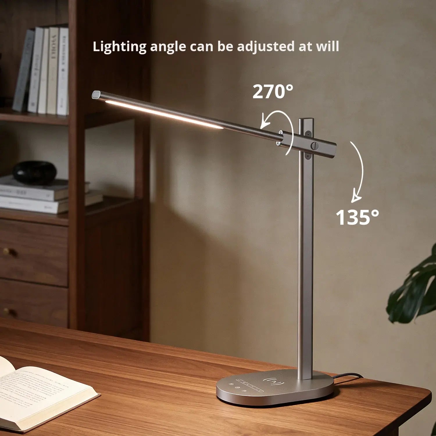 Desk Lamp with Wireless Charging
