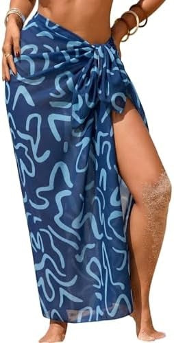 Sheer Floral Swim Cover-Up