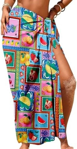 Sheer Floral Swim Cover-Up