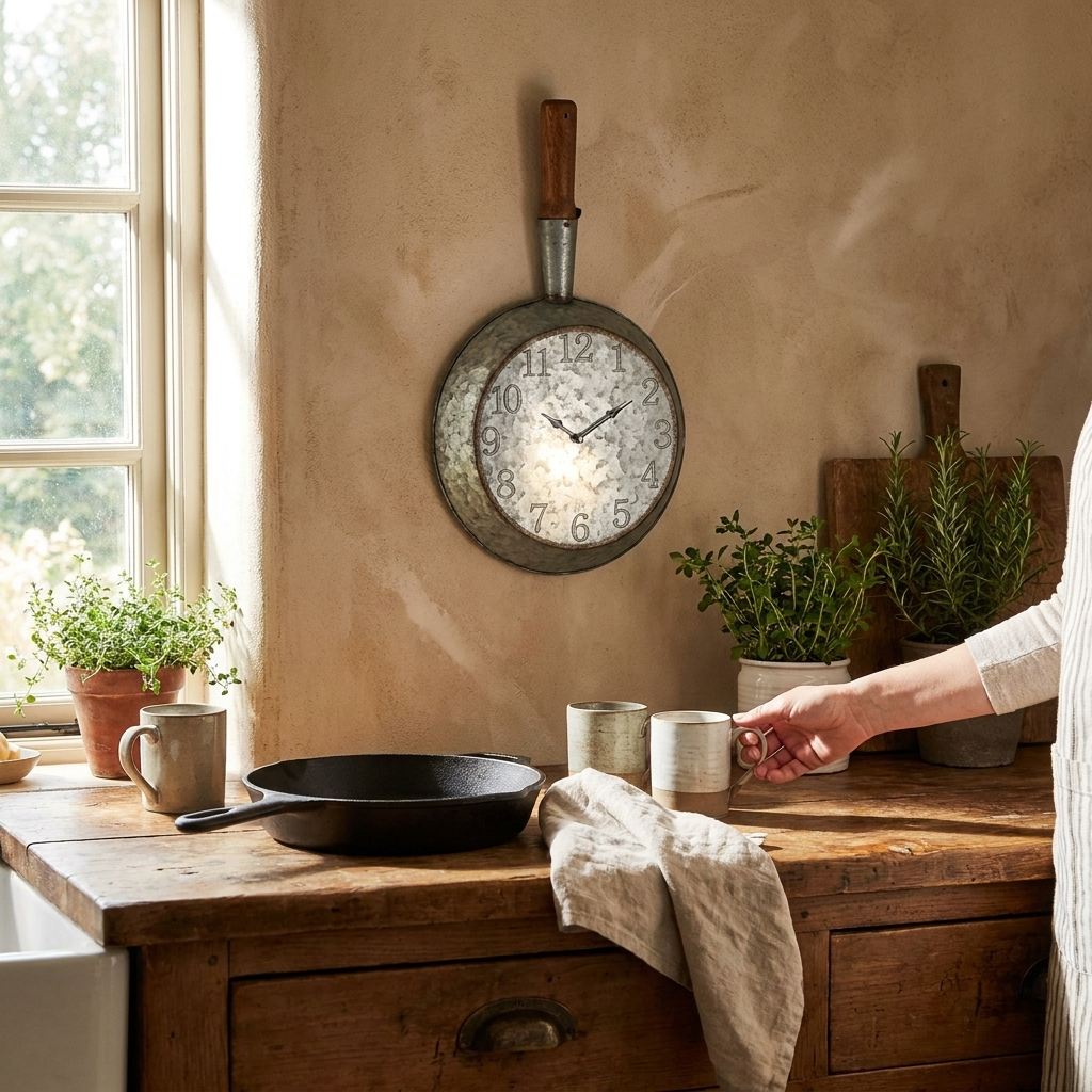 Frye wall clock in use