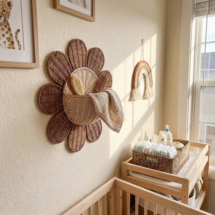 Rattan Wall Hanging Basket